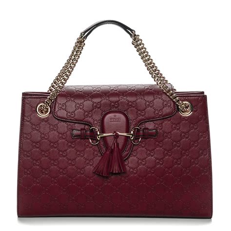 gucci emily bag large|gucci guccissima bag.